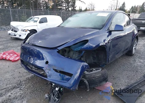 2023 Tesla Model Y Awd/Long Range Dual Motor All-Wheel Drive from USA, damaged, VIN 7SAYGDEEXPF767296